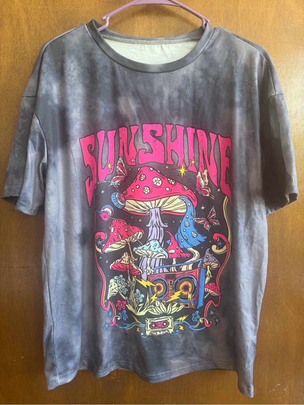 Gray Fabric mushroom shirt